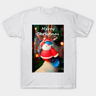 Santa Claus Father Christmas Xmas Tree Decoration T-Shirt